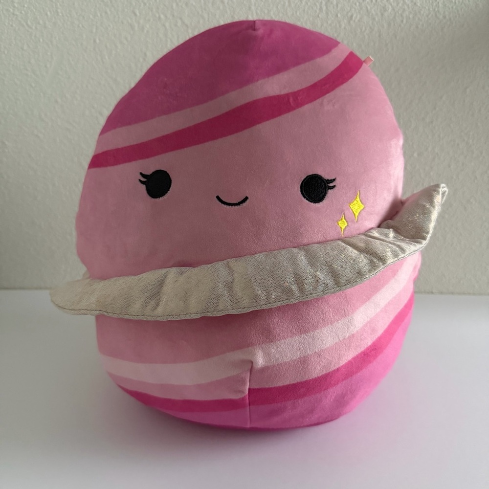 Squishmallow Kellytoy Zuzana‎ the Planet Pink Rings 12" Plush
